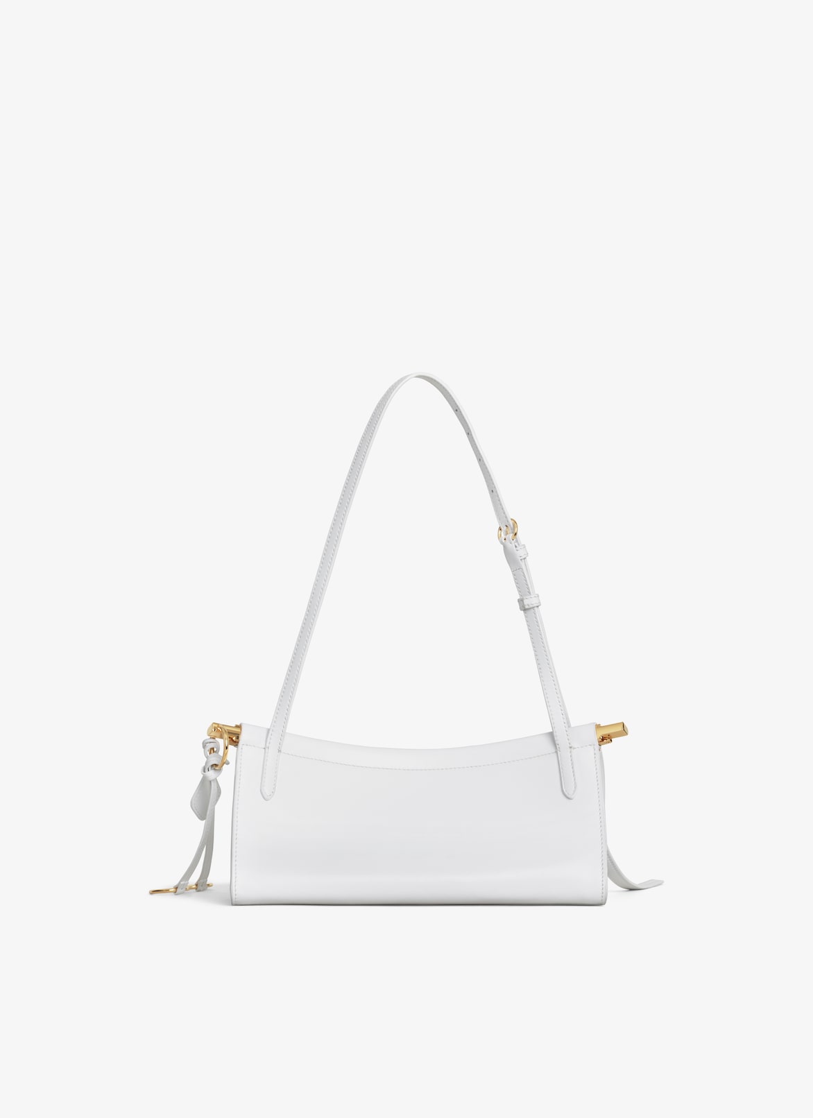 LE CLICK EAST WEST SMALL BAG IN LEATHER ALAÏA OPTIC WHITE LE CLICK EAST WEST SMALL BAG IN LEATHER